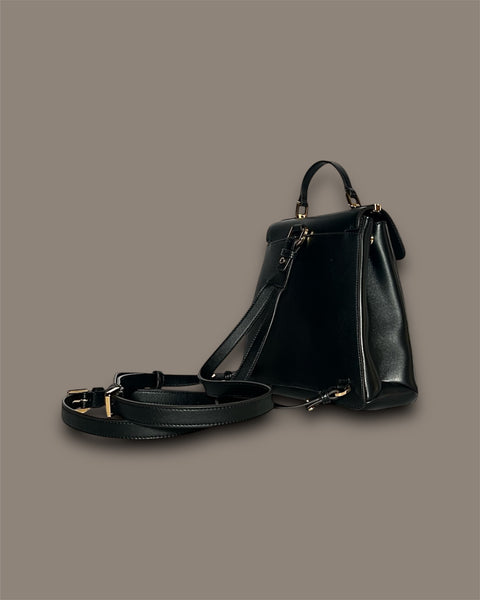 Zaino Trunkaroo in pelle nera