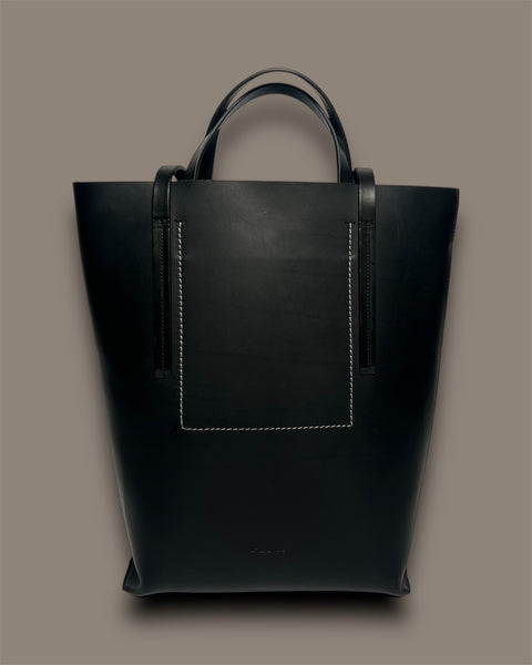 Borsa tote media in pelle