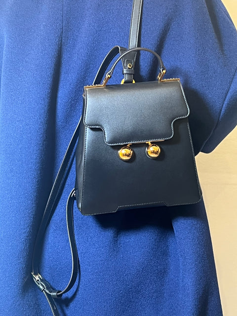 Zaino Trunkaroo in pelle nera